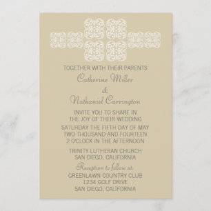Invitación a la boda de la Moda bohemia lata