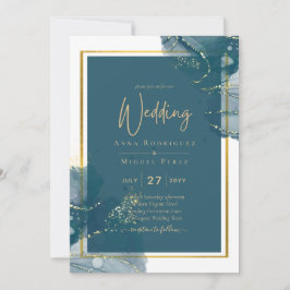 Invitación a la boda de la Moda INK con alcohol de