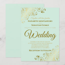 Invitación a la boda de la Moda verde de la Casa d