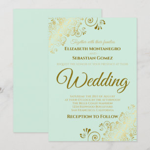 Invitación a la boda de la Moda verde de la Casa d