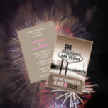 Invitación a la boda de la Moda Vintage Las Vegas<br><div class="desc">Inspirado por la petición de un cliente. Moderno con un aspecto vintage. Todo el texto predeterminado se puede personalizar completamente con su propia redacción para adaptarlo a sus necesidades, y también puede cambiar las fuentes, tamaños, ubicación de texto y colores del texto. Para cambiar sólo el texto, utilice la opción...</div>