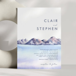Invitación a la Boda de la Montaña de Invierno