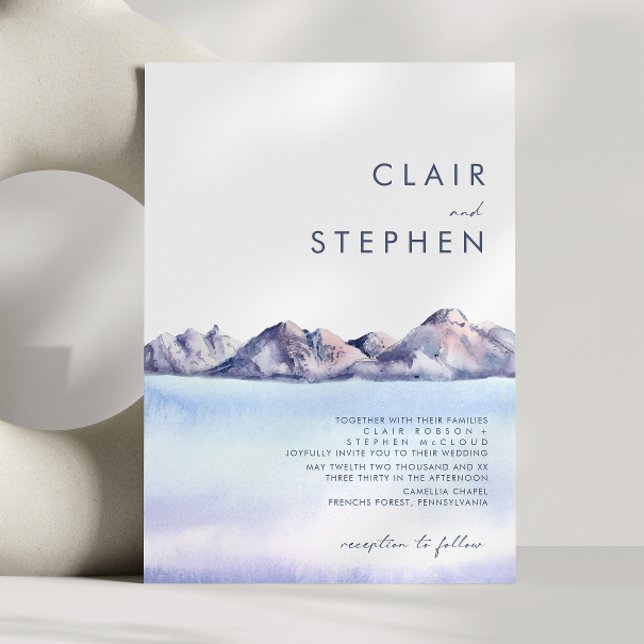 Invitación a la Boda de la Montaña de Invierno (Subido por el creador)