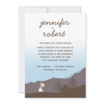 Invitación a la boda de la montaña rusa