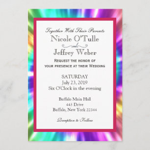 Invitación a la boda de la muerte de tintes de col