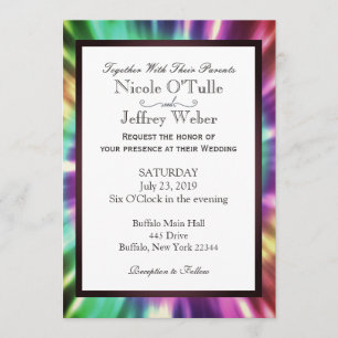 Invitación a la boda de la muerte de tintes de col