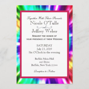 Invitación a la boda de la muerte por tinte de Mod