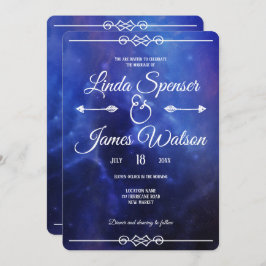 Invitación a la boda de la nebulosa azul