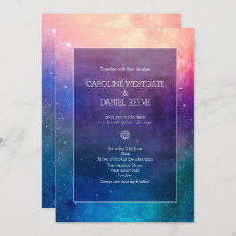 Invitación a la boda de la nebulosa del arcoiris c