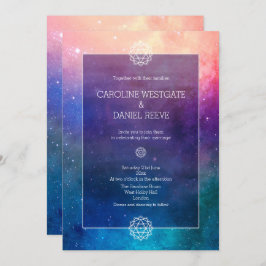 Invitación a la boda de la nebulosa del arcoiris c