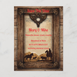 Invitación a la boda de la Novedad occidental salv