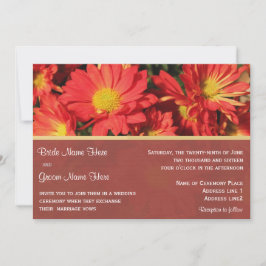 Invitación a la boda de la novia y el novio.