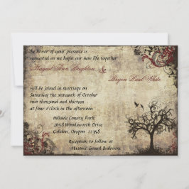 Invitación a la boda de la nueva vida en el vino