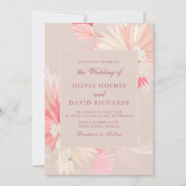 Invitación a la boda de la orquídea tropical del R