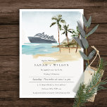 Invitación a la boda de la palma de crucero Tropic<br><div class="desc">Para cualquier personalización adicional o cualquier otro elemento que coincida,  no dude en ponerse en contacto conmigo en yellowfebstudio@gmail.com</div>