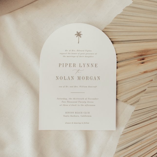 Invitación a la boda de la palmera de OASIS (Subido por el creador)