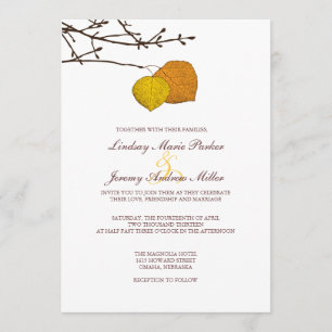 Invitación a la boda de la pareja de Caperos