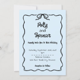 Invitación a la boda de la pendencia Pastel Nube A
