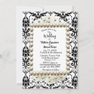 Invitación a la boda de la Perla de la Damasco Bla
