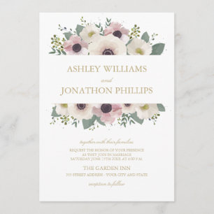Invitación a la boda de la personalizado Rubor Ane