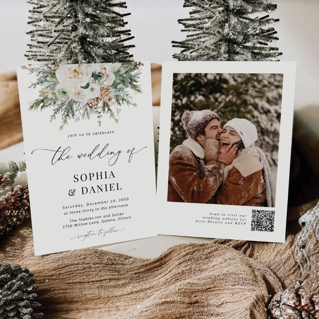 Invitación a la boda de la Pinecona de Invierno Rú (Subido por el creador)