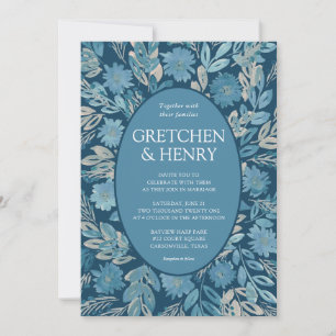 Invitación a la boda de la pintura de acuarela