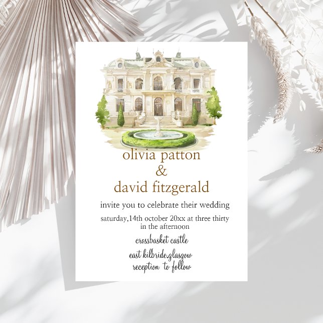 Invitación a la boda de la pintura de Venue (Subido por el creador)