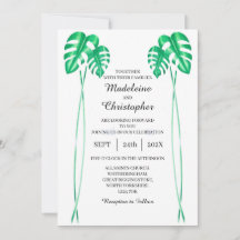 Invitación a la boda de la planta suiza de queso M