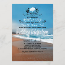 Invitación a la boda de la playa