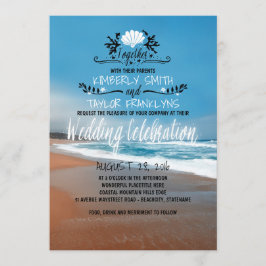 Invitación a la boda de la playa