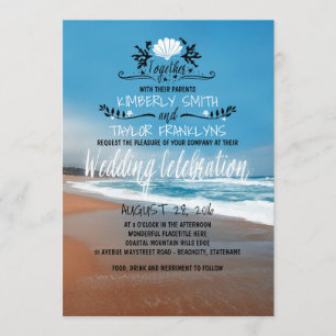 Invitación a la boda de la playa