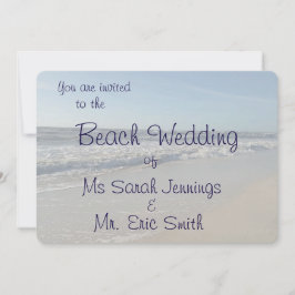 Invitación a la boda de la playa de Diversión