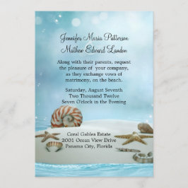 Invitación a la boda de la playa de Fantasía Eérea