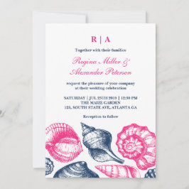 Invitación a la boda de la playa de las Casas Mari