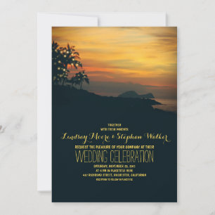 invitación a la boda de la playa de palma con luce