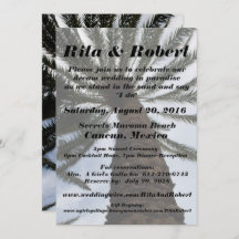 Invitación a la boda de la playa - Volver al arte