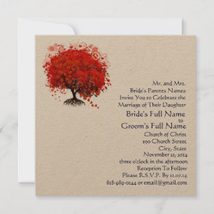 Invitación a la boda de la Plaza del Árbol de Amor