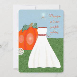 Invitación a la boda de la portadora de calabaza d