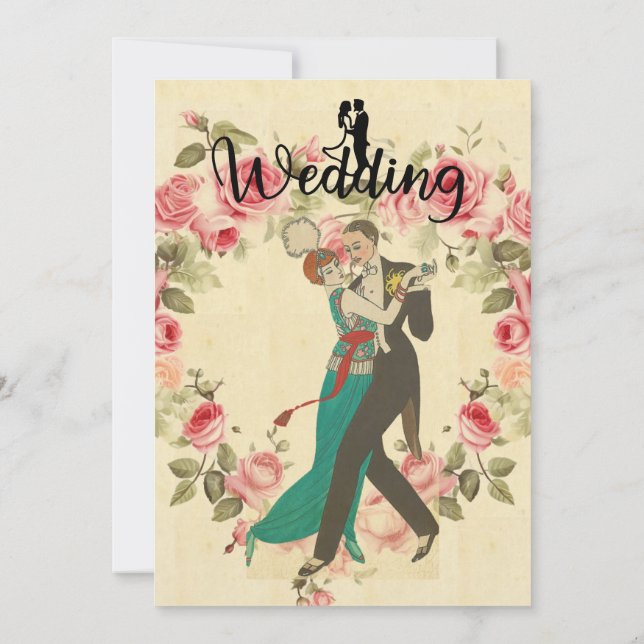 Invitación a la boda de la posventa de la carta (Reverso)