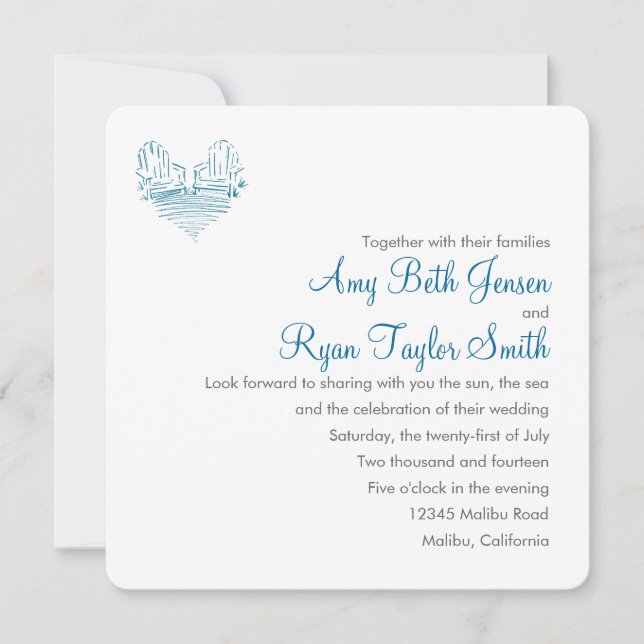 Invitación a la boda de la presidenta Adirondack (Anverso)