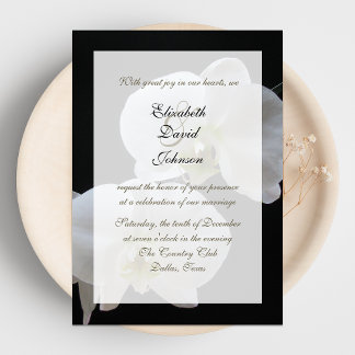 Invitación a la boda de la recepción del matrimoni