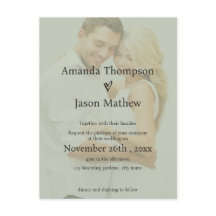 Invitación a la boda de la relación translúcida ve