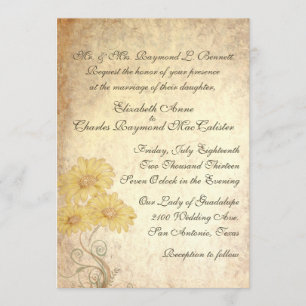 Invitación a la boda de la reproducción de los gir