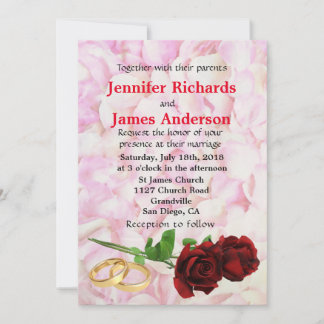 Invitación a la boda de la Rosa Roja y los Anillos