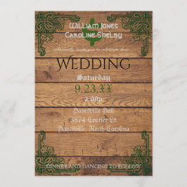 Invitación a la boda de la Rústica Céltica Claddag