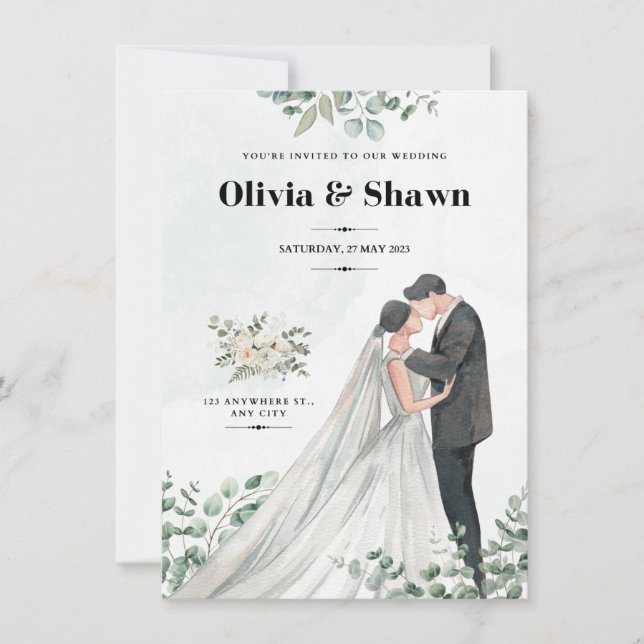 Invitación a la boda de la serenidad celestial (Anverso)