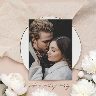 Invitación a la boda de la tarjeta de fotos