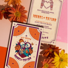 Invitación a la boda de la tarjeta Tarot gótica Fu