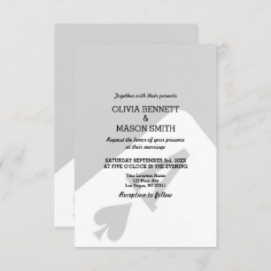 Invitación a la boda de la tarjeta Viva Las Vegas