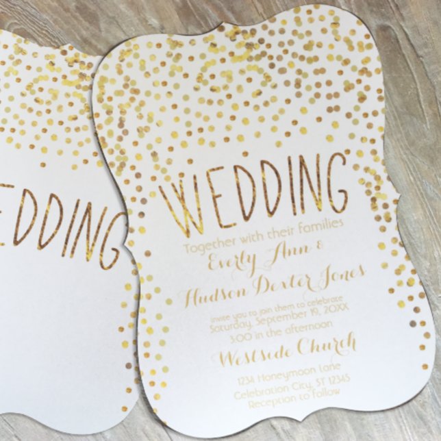 Invitación a la boda de la tipografía de cobre de  (Subido por el creador)